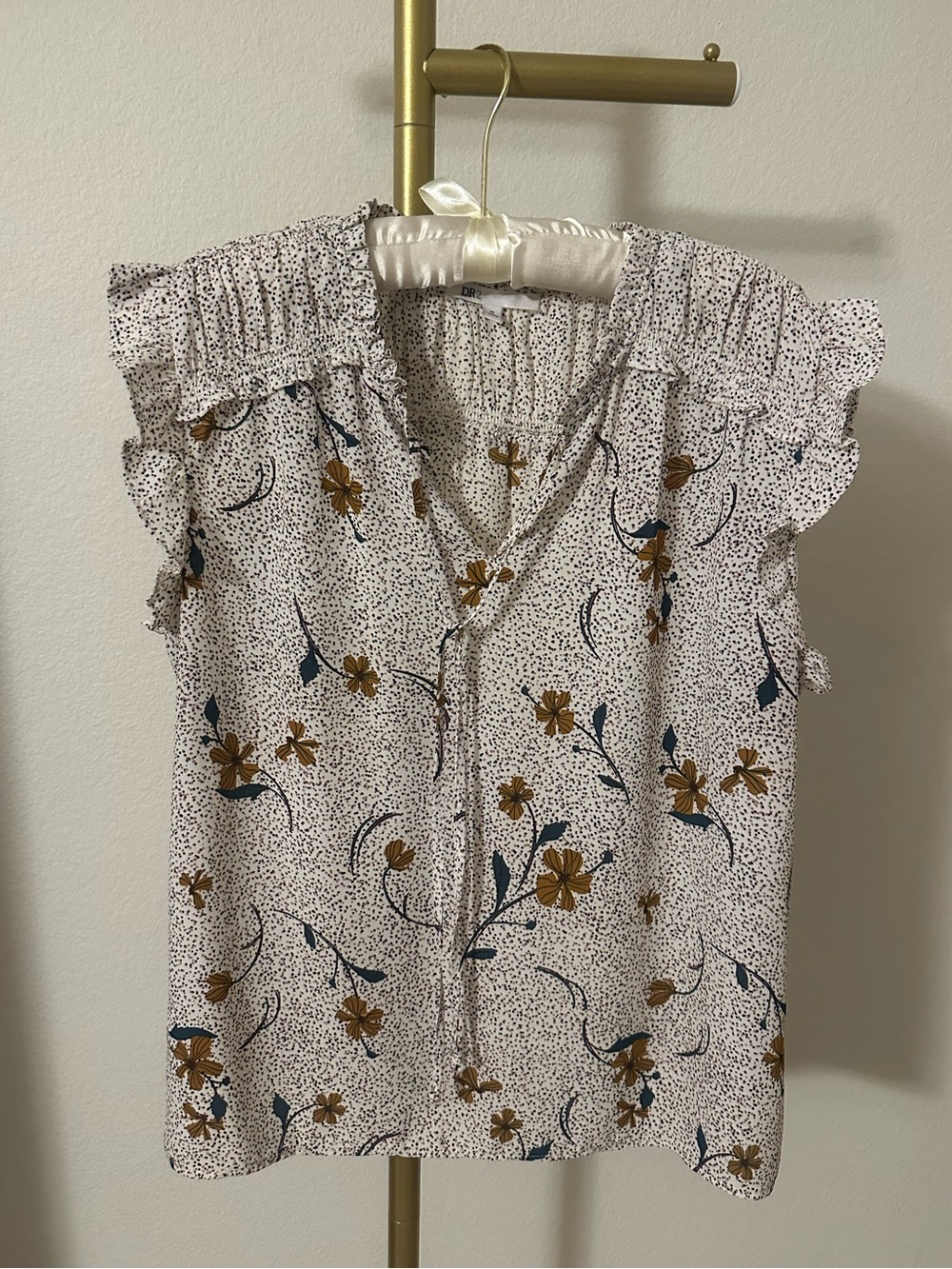Floral DR2 Tie-Neck Nordstrom Top